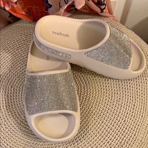 Vodvob Rhinestone Slide Sandals